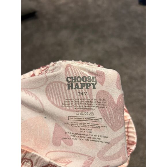 Choose Happy 2pc pajama set size 24 months - Picture 3 of 4